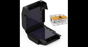 CellPack 410357 EASY-PROTECT/413 Gelbox voor verbindingsklemmen Flexibel: 0.5-6 mm² Massief: 0.5-6 mm² 1 stuk(s) Zwart