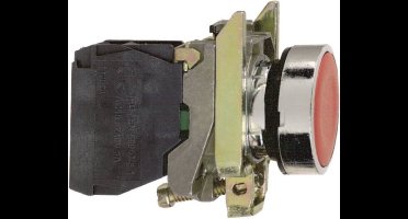 Schneider Electric XB4BA21 Harmony XB4BA21 Druktoets Bedieningsknop vlak 1 knop Zwart Druk-ontgrendeling 1 stuk(s)