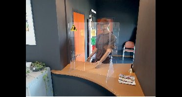 Baliescherm jalema zelfstaand 75x80cm transparant