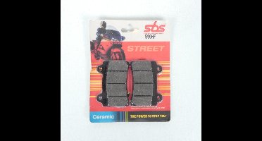 sbs remblokje voor motor yamaha 1200 fj zonder abs 1991 tot 1992 avg / avd nieuw