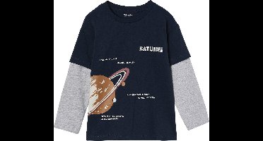 Vertbaudet Jongensshirt met dubbele mouwen