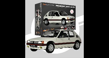IXO Collections Modelbouwpakket Auto - 019 Peugeot 205 GTI 1.9 - Wit - Auto Metalen - 1:8 - Modelbouw