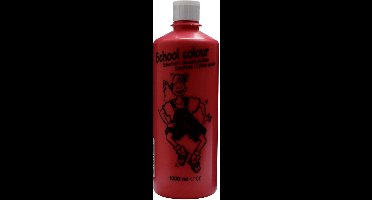 Talens Schoolverf Donkerrood, 1 liter