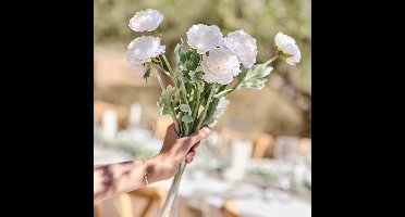 Ginger Ray - Ginger Ray - Kunst ranonkel bladstelen - 3 stuks