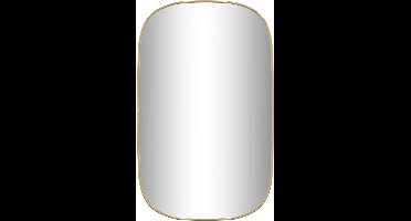 vidaXL - Wandspiegel - 80x50 - cm - goudkleurig