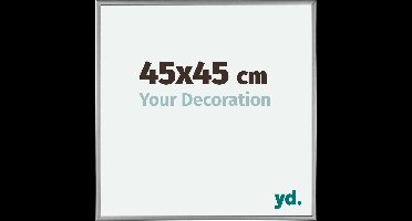 Your Decoration - Fotolijst 45x45 cm - Aluminium - Platina - Kent