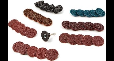 HBM 35 Delige Schuur, Polijst en Clean set met 6 mm opnamedoorn