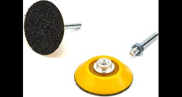 HBM 75 mm Steunschijf met 6 mm opname voor velcro schuurpads