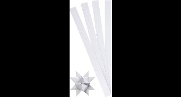 Vlechtstroken, L: 45 cm, d 6,5 cm, B: 15 mm, wit, 100 stroken/ 1 doos