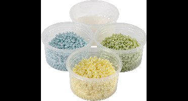 Pearl Clay®,  3x25 gr,  38 gr, lichtblauw, lichtgroen, lichtgeel, 1set