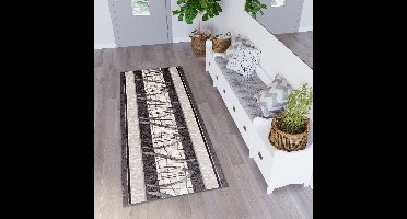 Tapiso Dream Loper Grijs Tapijt Gangloper Vloerkleed Maat- 100x1500