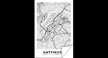 Poster Stadskaart - Hattingen - Plattegrond - Kaart - Duitsland - 20x30 cm