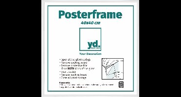 Your Decoration - Posterlijst 40x40 cm - Kunststof - Wit Hoogglans - Paris