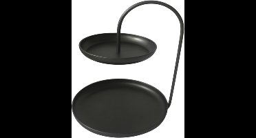 Lesli Living Etagère 2-laags Julie 31x30x40 cm zwart