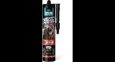 BISON Grizzly Montagekit 370 g - Sterke Montagekit - High Tack Montage Lijm - Constructielijm Voor Hout, Steen, Metaal en Keramiek - Oplosmiddelvrij - Wit - Cartridge [B27447]