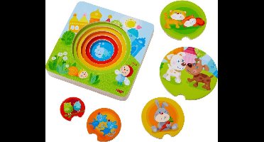 Haba Houten Puzzel Dieren 5 Stukjes