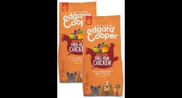 2x7 kg Edgard & Cooper adult verse scharrelkip graanvrij hondenvoer