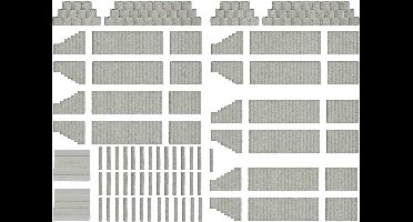Busch - Pflanzsteine/palisaden H0 (Bu7872)