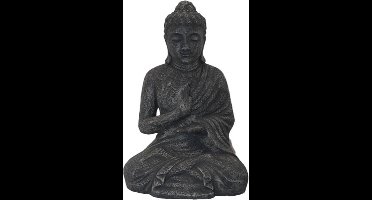 SENSE Boeddha beeld - Zittend Buddha - Tuinbeeld - Woonkamer beeld - Vensterbank - Balkon Mediterende Boeddha Beeld