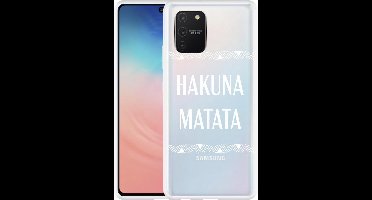 Samsung Galaxy S10 Lite Hoesje Hakuna Matata white