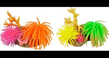 Flamingo Aquarium Leo anemoom+rots - Willekeurig - 13 x 9 x 11 cm