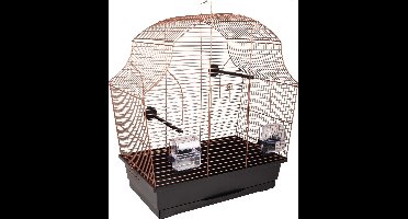 Vogelkooi Atti Zwart/Koper - Zwart - 50.5 x 28 x 54 cm