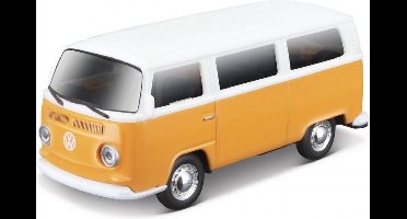 Maisto VW T2 TYPE 2 PANEL VAN oranje/wit modelauto schaalmodel 4,5"