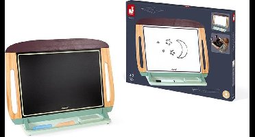 Janod - Schoolbord - Draagbaar groot krijtbord/whiteboard