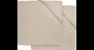 Jollein Baby Hoeslaken Boxmatras - Nougat - Jersey - 2 stuks - 75x95cm
