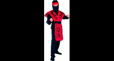 "Rode ninja kostuum voor jongens - Verkleedkleding - 134/146"