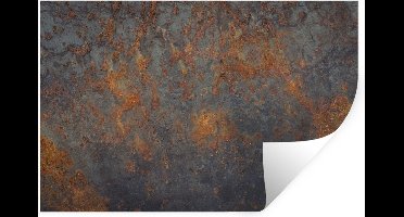 Muurstickers - Sticker Folie - Metalen structuur met plekken die roesten - 30x20 cm - Plakfolie - Muurstickers Kinderkamer - Zelfklevend Behang - Zelfklevend behangpapier - Stickerfolie