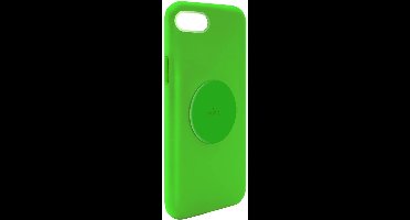 Puro, Hoesje geschikt voor iPhone 6 / 7 / 8 / SE (2022) - Icon Series TPU met Metalen Plaat, Groen