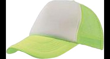 Atlantis Rapper 5 Panel Trucker Cap (Veiligheid Geel/Wit)