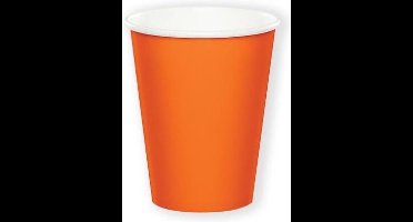 Witbaard Feestbekers Effen 266 Ml Karton Oranje 8 Stuks