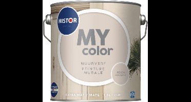 Histor MY Color Muurverf Extra Mat Peach Pudding - Extra Mat – Reinigbaar en Geurarm – Extra Dekkend en Vochtregulerend – Voor Binnen – 2.5L - Crème