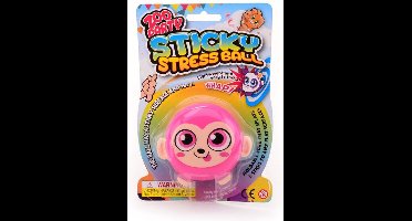 Sticky stretchbal aap op kaart 24352