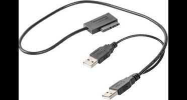 Cablexpert USB2.0 naar Slim SATA converter - 0,50 meter