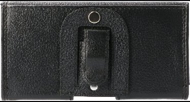 HEM Leren Broekriem Hoesje Geschikt Voor iPhone 14 Pro Max – Zwart Telefoonhoesje Van Echt Rund Leer