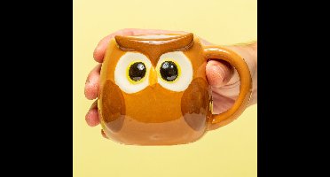 Balvi Mok Tas Uil Bruin 400ML met handvat