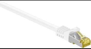 S/FTP CAT7 10 Gigabit netwerkkabel / wit - LSZH - 50 meter