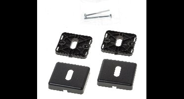 Hoppe sl rozet vierkant zwart