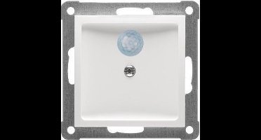 Koban PIR bewegingsmelder met PEHA BADORA afdekplaat Levend wit (hagelwit) SET