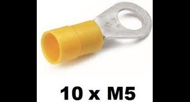 Cimco ringkabelschoen geisoleerd 4-6mm2 M5 zak 10