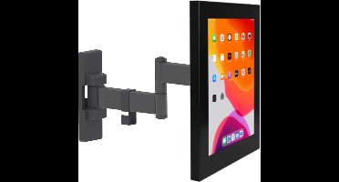 Flexibele tablet muurbeugel 265 mm Securo S voor 7-8 inch tablets - zwart