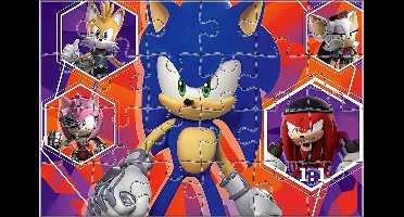 Ravensburger, 24 delige Sonic Prime Thema Puzzel van Giant Floor Collèction, Veelkleurig