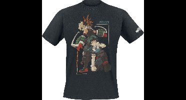 My Hero Academia - Izuku Midoriya Heren T-shirt - XL - Zwart