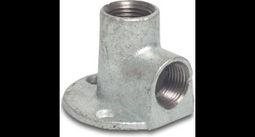 Profec Nr. 471 - Gegalvaniseerde muurplaat 3/4x3/4