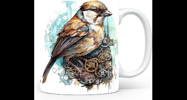 Mok met Mus Beker voor koffie of tas voor thee, cadeau voor dierenliefhebbers, moeder, vader, collega, vriend, vriendin, kantoor