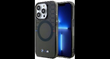 BMW IML Printed Pattern Back Case (MagSafe Compatible) - Geschikt voor Apple iPhone 13 Pro (6.1") - Grijs