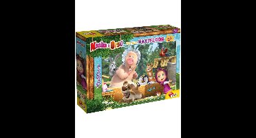 Lisciani - Puzzel - Masha en de Beer 'Een prachtige dag' - Maxi vloerpuzzel 24 stuks